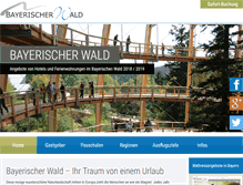 Tablet Screenshot of bayrischer-wald.de